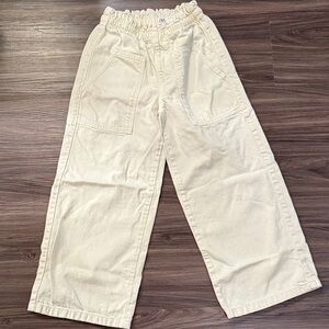 Zara Girls Size 9 Cream Pants